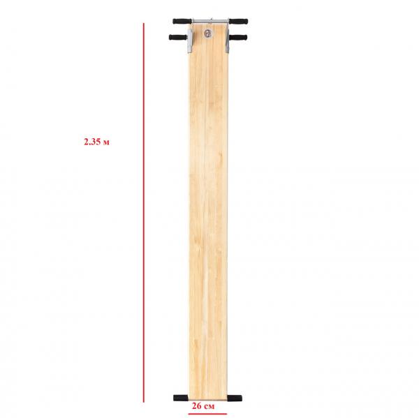 Тренажер для спины Профилактор Евминова(доска Евминова)стандартный 2,35 СВЕТЛЫЙ для роста 180-184 см — фото 1